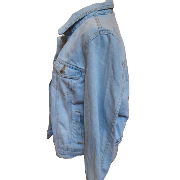 Ci Sono Jeweled Hamsa Jean Jacket Size XL Hand Of Fatima - Picture 5 of 7